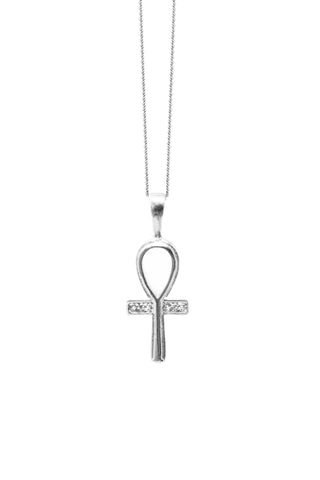THE ANKH Sapphire Pave Necklace