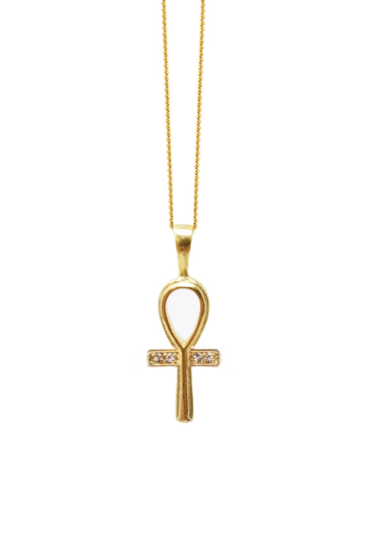 THE ANKH Sapphire Pave Necklace