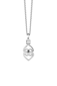 THE ASASE YE Duru Adinkra Diamond Solitaire Necklace