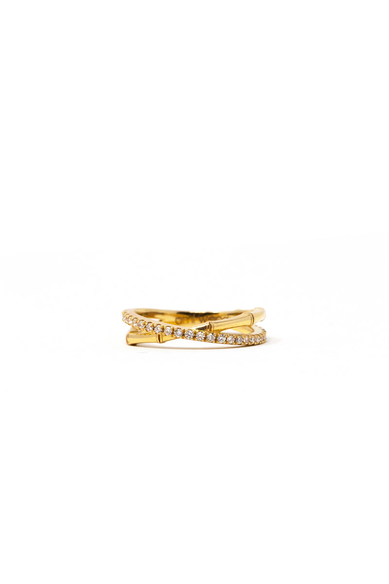 THE BAMBOO Diamond Eternity Wrap Ring