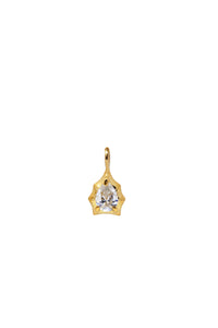 THE BAMBOO Pear Sapphire Solitaire Pendant