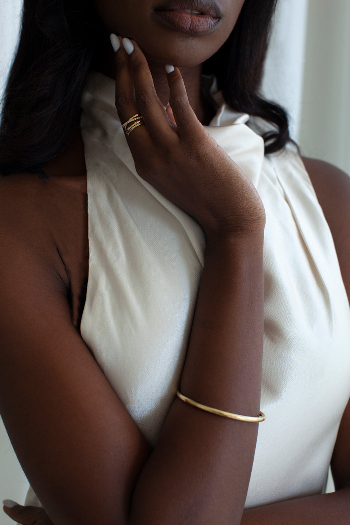 THE BAMBOO Diamond Ring Stack