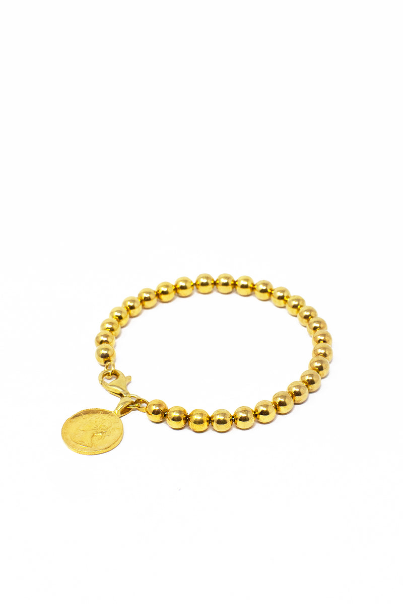 THE BEAD Bracelet with Coin Charm I