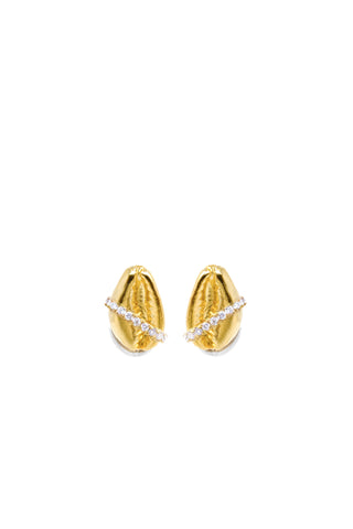 THE COWRIE Diamond Accent Stud Earrings