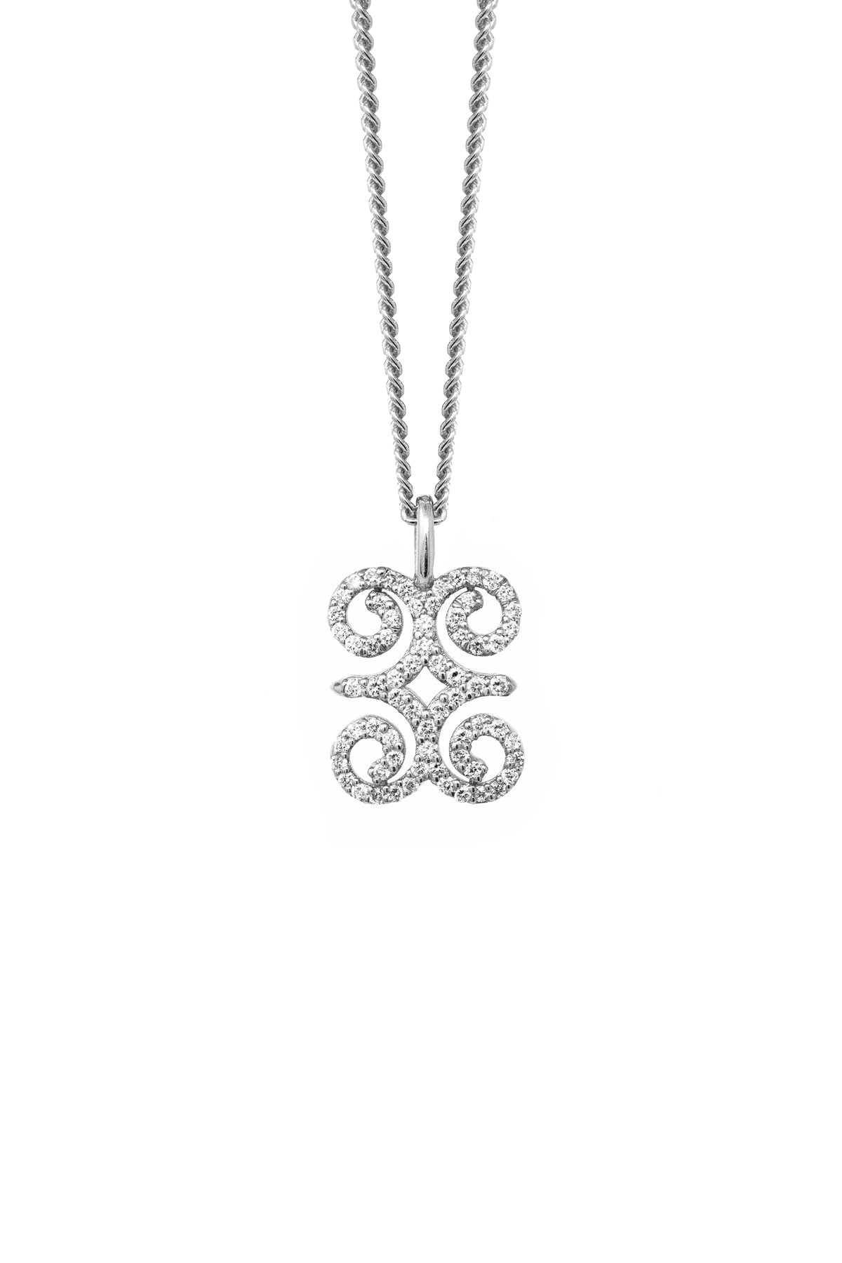 THE DWENNIMMEN Diamond Adinkra Necklace