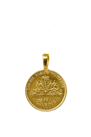 The BAHAMAS Pineapple Coin Pendant