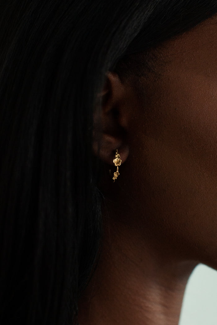 THE SORREL Hibiscus Hoop Earrings II