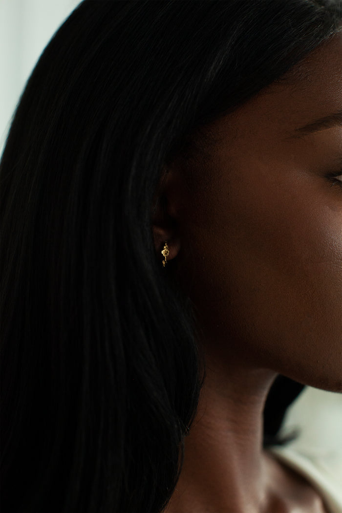 THE SORREL Hibiscus Hoop Earrings I
