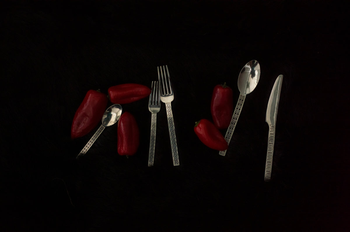 THE ADINKRA 2-Piece Silverware Set
