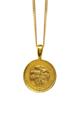 THE MALDIVES Coco Palm Coin Necklace