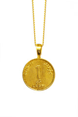 THE MALDIVES Coco Palm Coin Necklace