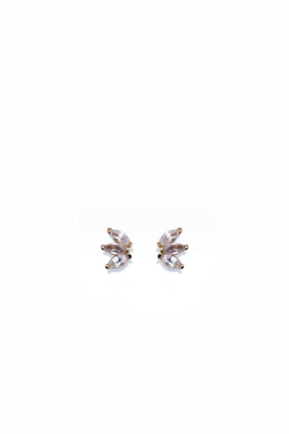 THE MARQUISE Fan Studs with Sapphires