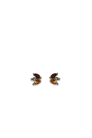THE MARQUISE Fan Studs with Custom Gemstones