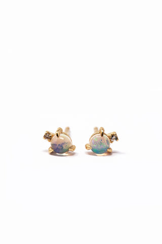 THE ETHIOPIAN Opal and Sapphire Tiger Claw Stud