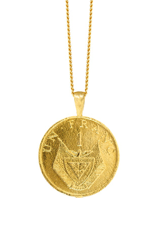 THE QUEEN Njinga Angola Coin Necklace