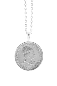 THE QUEEN Njinga Angola Coin Necklace