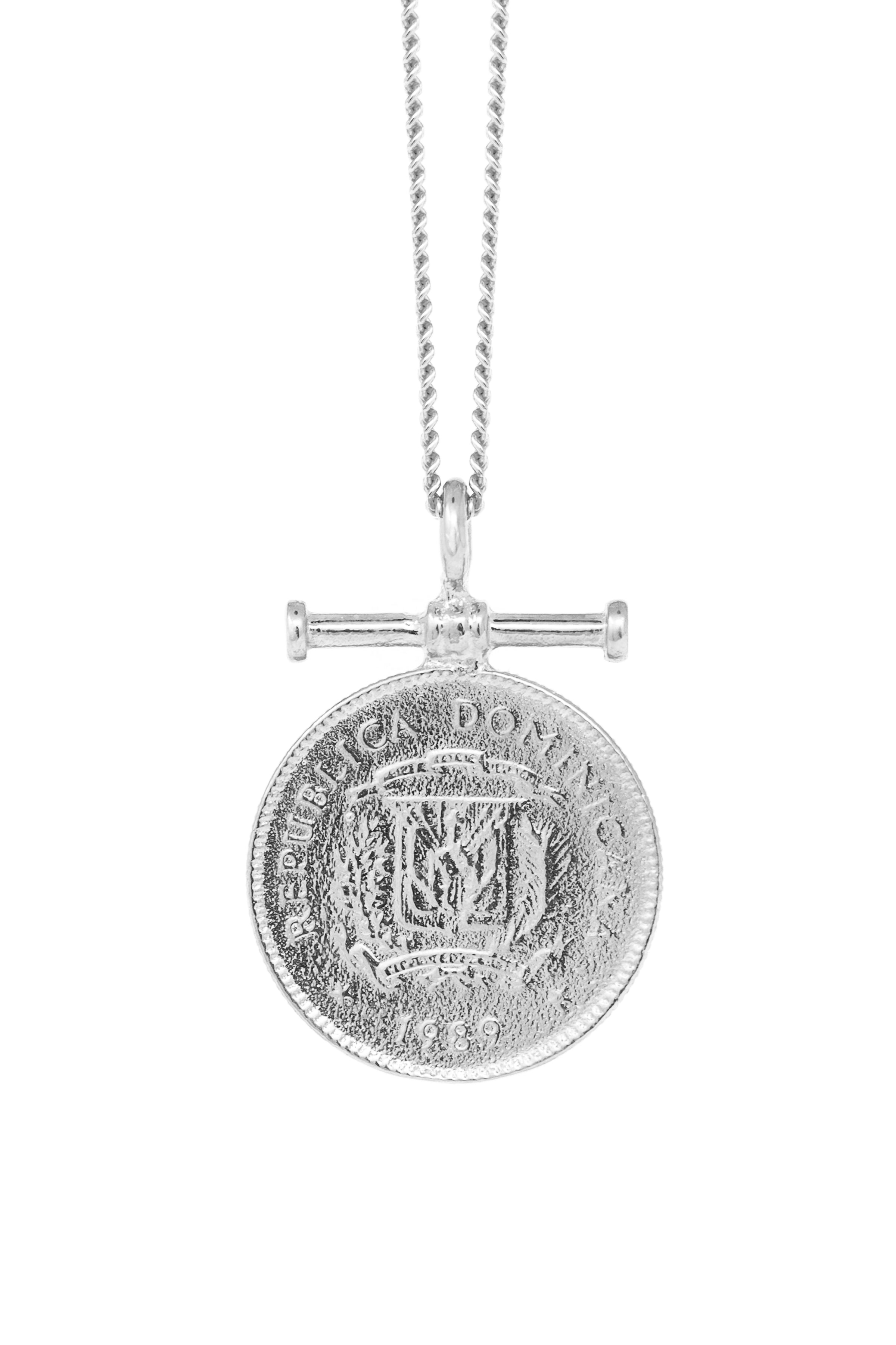THE DOMINICAN REPUBLIC Bar Coin Necklace