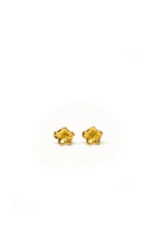 THE DESSERT Rose Stud Earrings with Mozambique Garnet