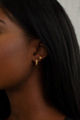 THE SORREL and Hibiscus Huggie Earrings