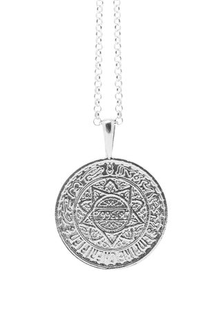 THE MOROCCO Coin Necklace in Silver
