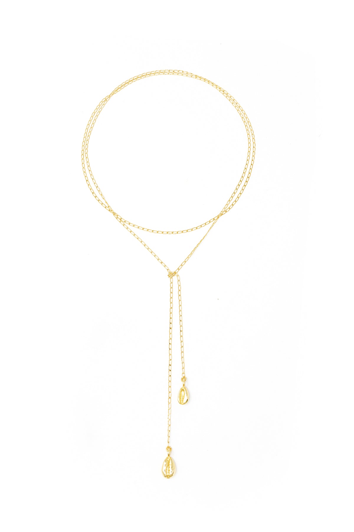 THE COWRIE and Cross Necklace Stack