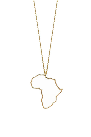 THE NIGERIA Crest and Palm Coin Necklace