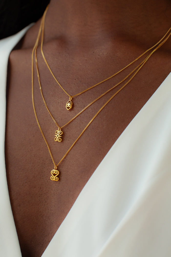 Custom Adinkra Necklace Commission