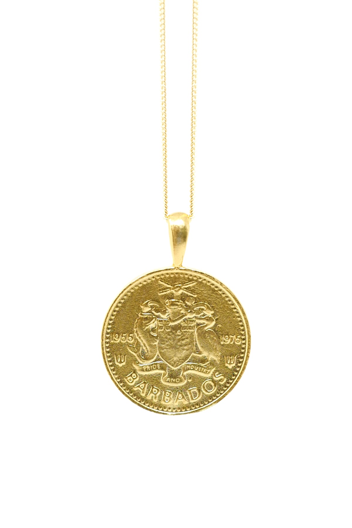 THE BARBADOS Independence Coin Necklace