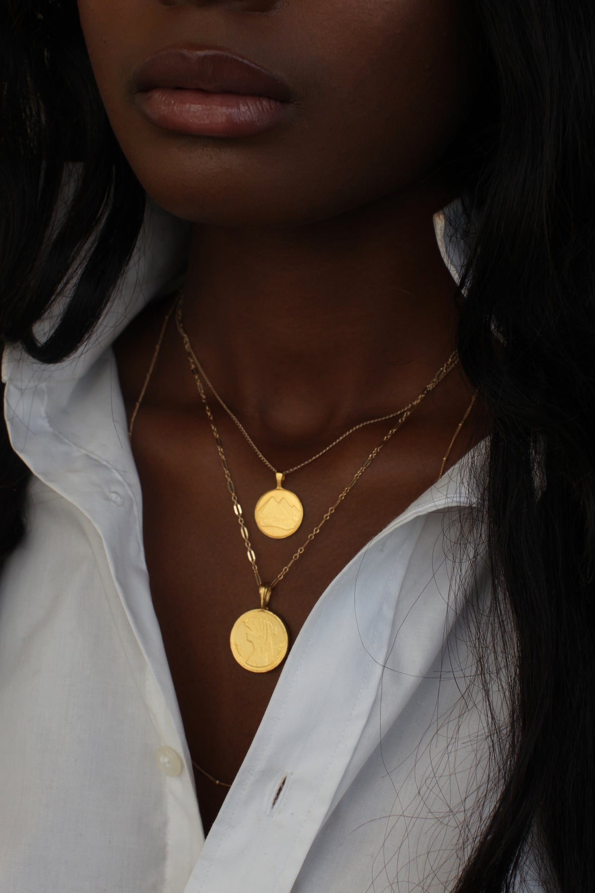 THE EGYPTIAN Coin Necklace Stack I