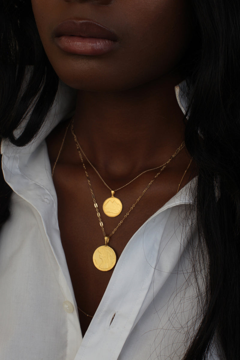 THE EGYPTIAN Coin Necklace Stack I