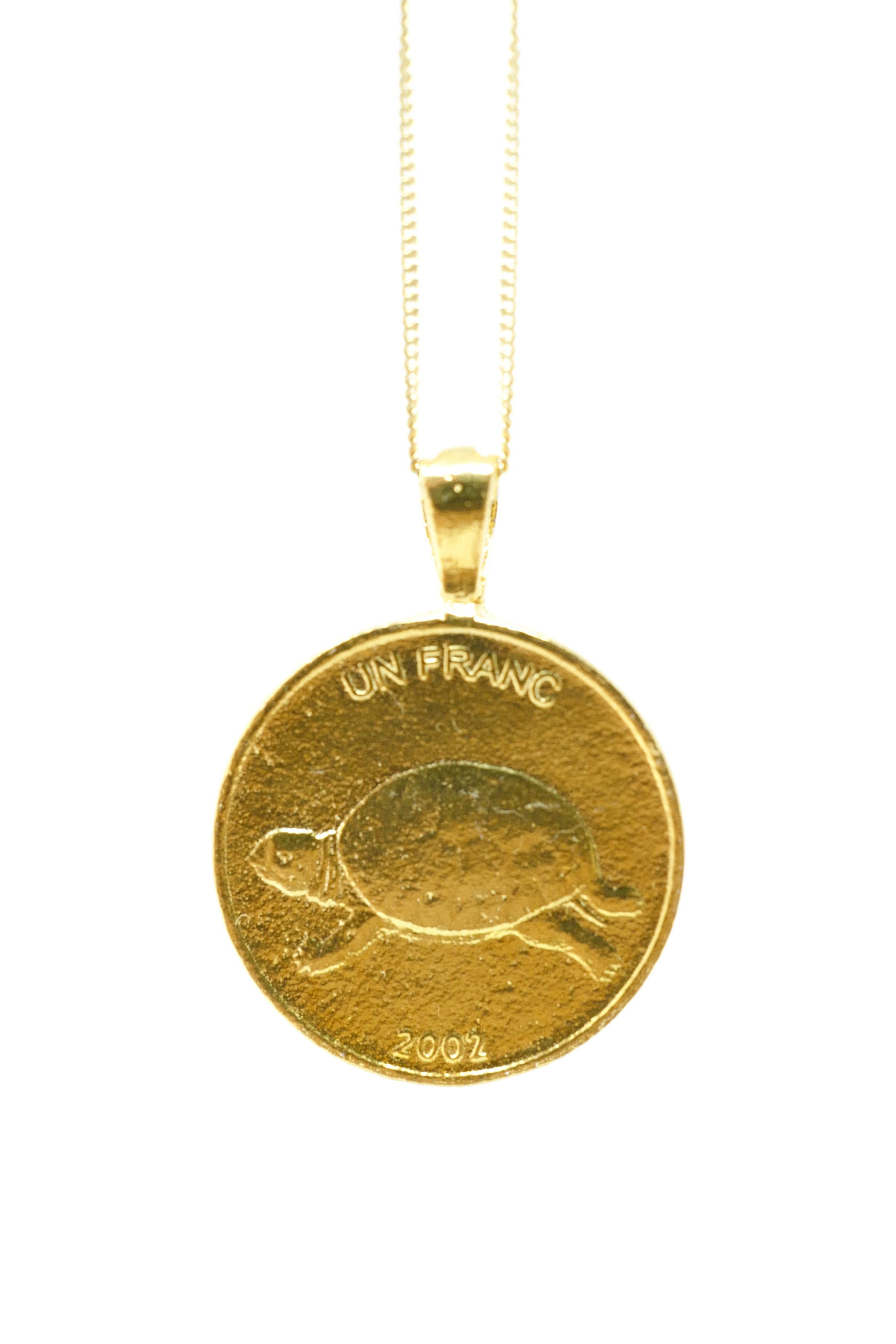 THE CONGO Lion and Turtle Coin Necklace