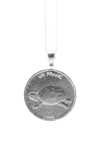 THE CONGO Lion and Turtle Coin Necklace