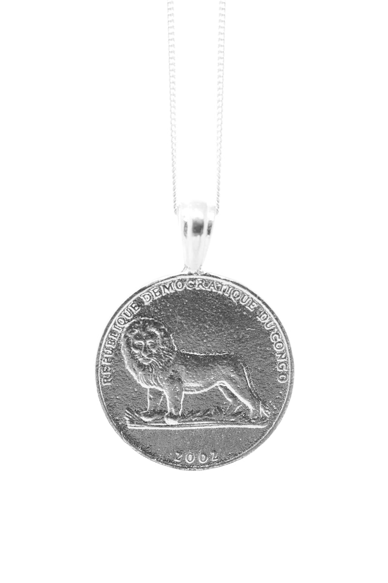 THE CONGO Lion and Turtle Coin Necklace