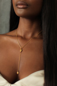 THE COWRIE Lariat Necklace