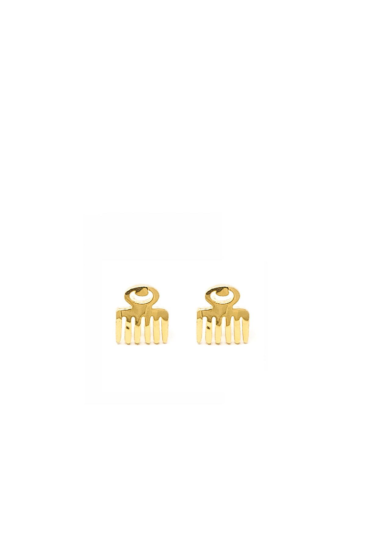 THE DUAFE Adinkra Stud Earrings