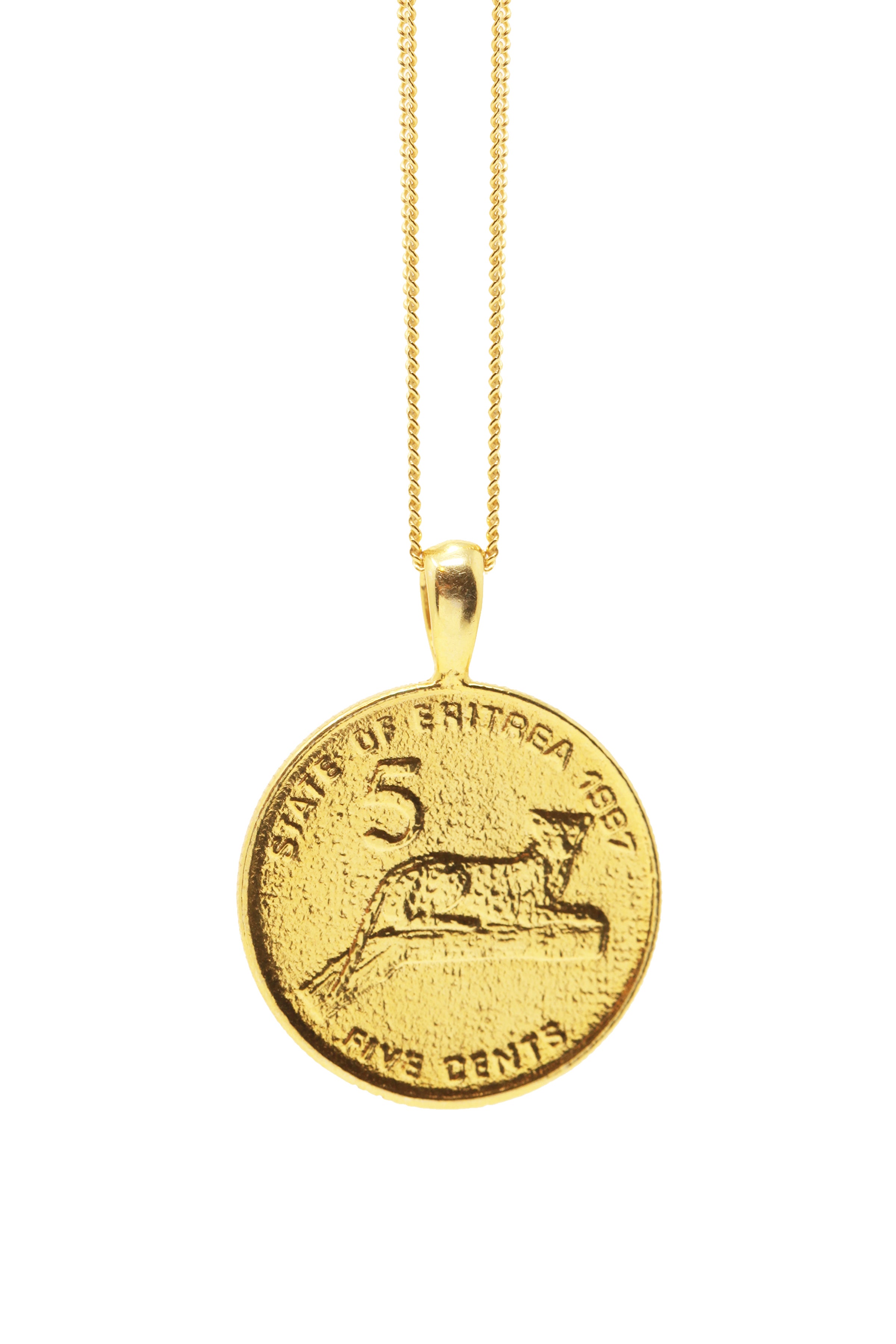 THE ERITREA Leopard Coin Necklace