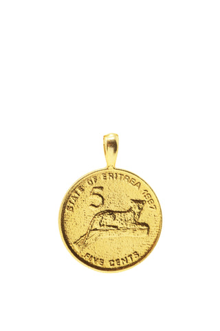 THE GHANA Talking Drum Coin Necklace
