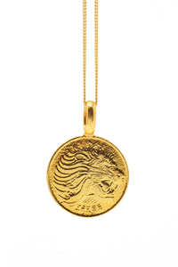 THE ETHIOPIA Lion Coin Necklace