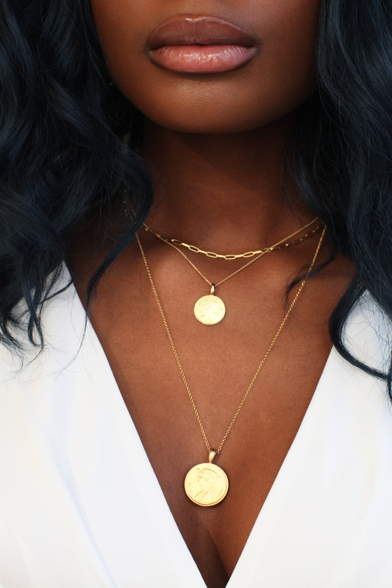 THE ETHIOPIA Lion Coin Necklace