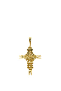 THE ETHIOPIAN Cross Pendant with Pearls