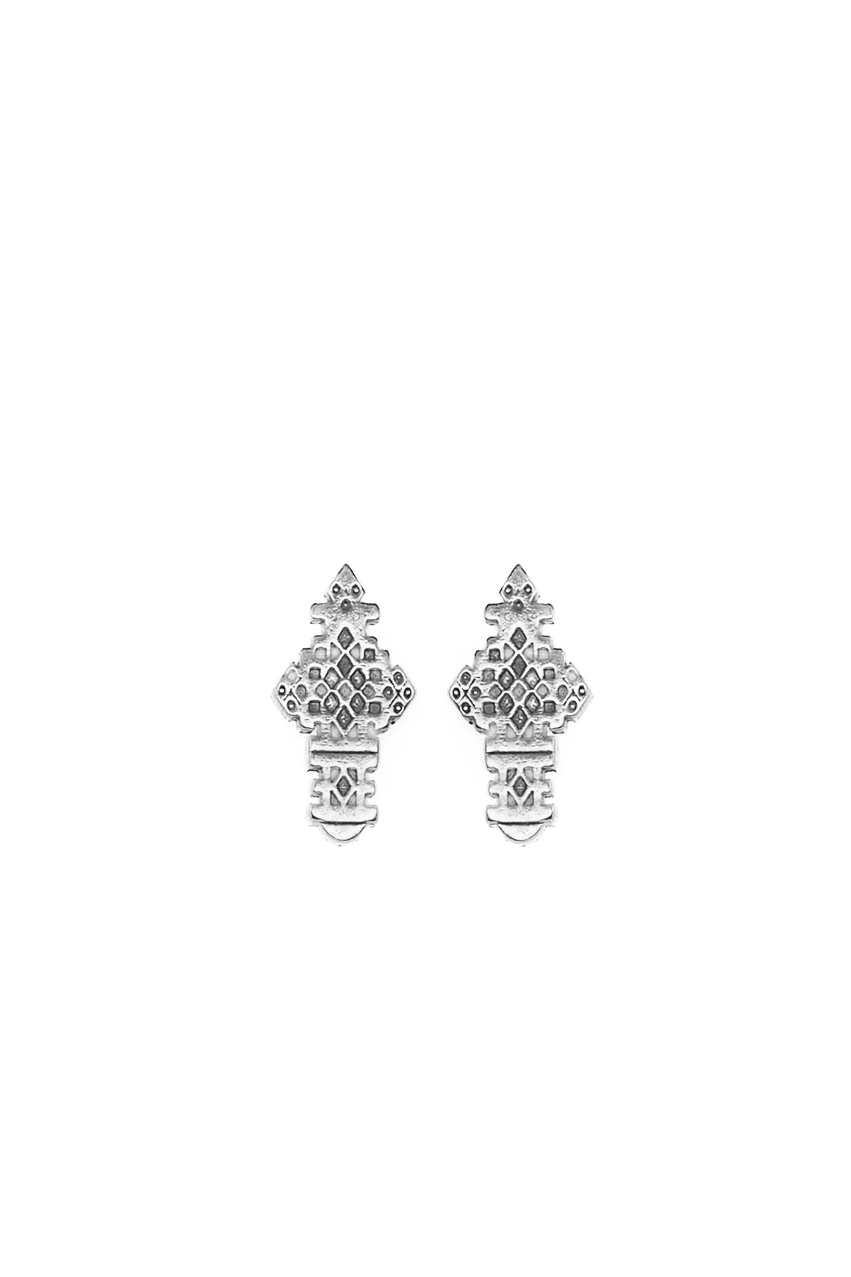 THE ETHIOPIAN Cross Stud Earrings I