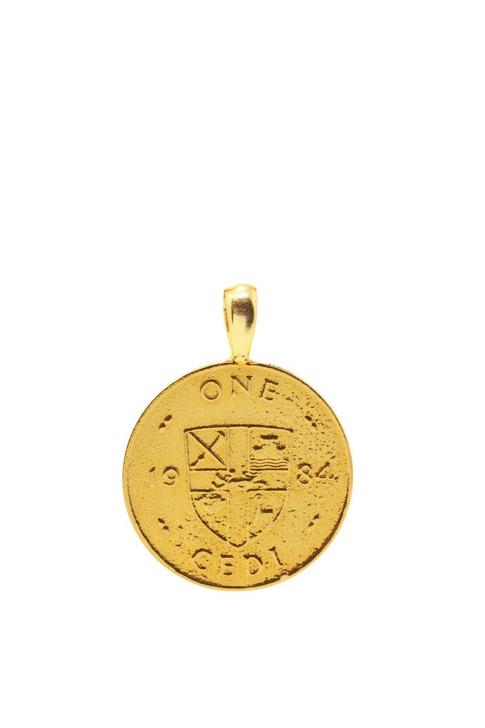 THE GHANA Crest and Cowrie Coin Pendant