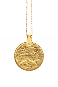 THE RASTAFARI  Coin Necklace