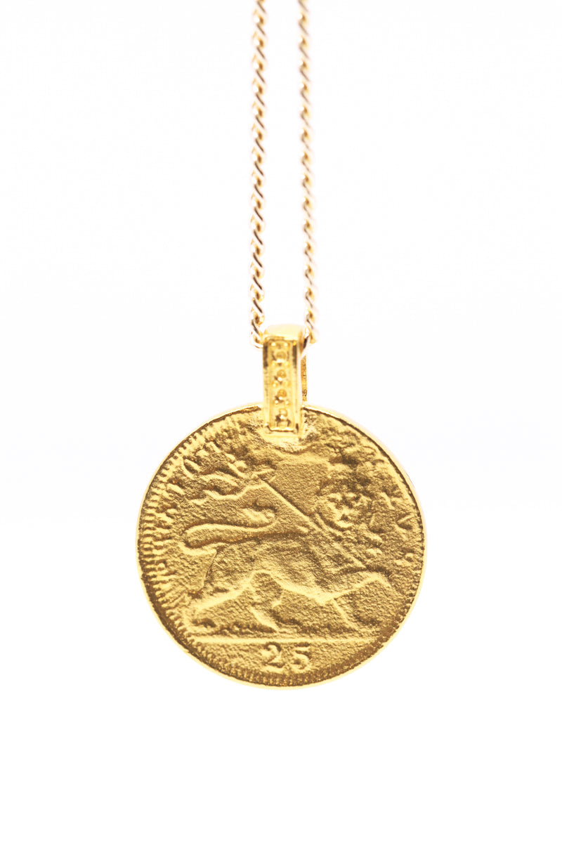 THE RASTAFARI  Coin Necklace