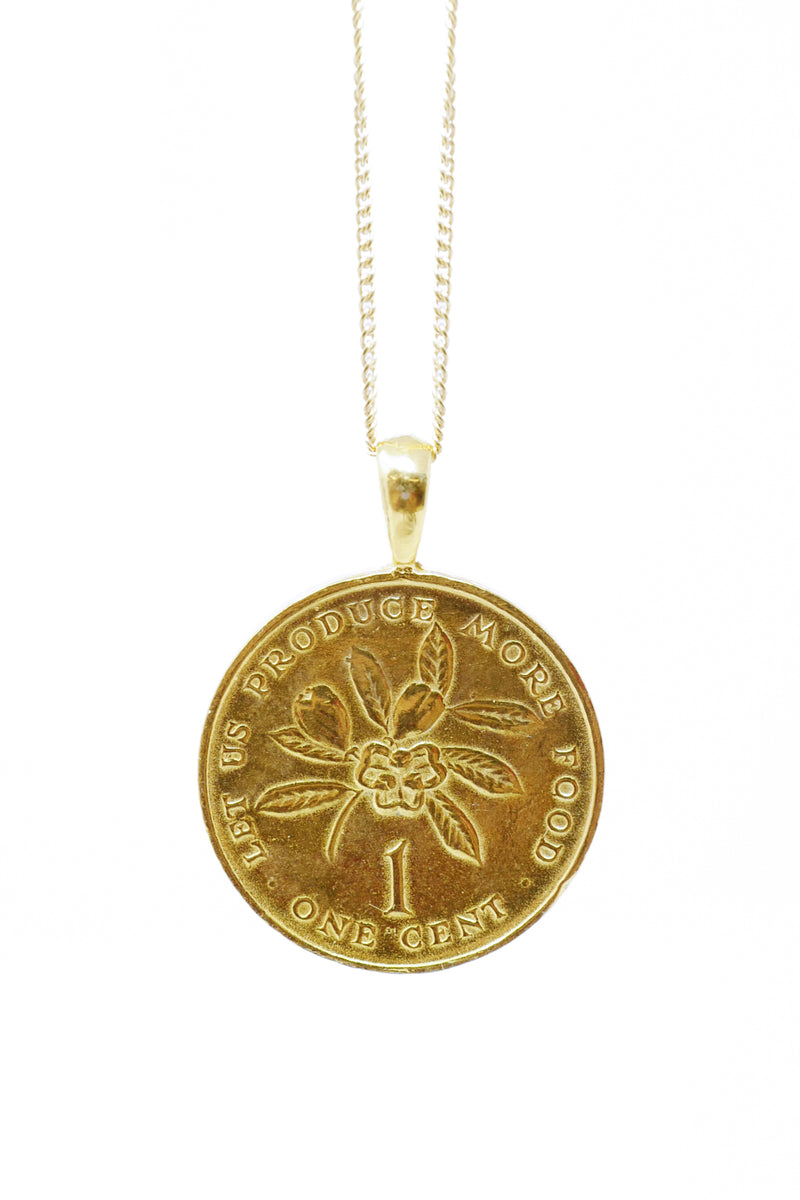 THE JAMAICAN Ackee Coin Necklace