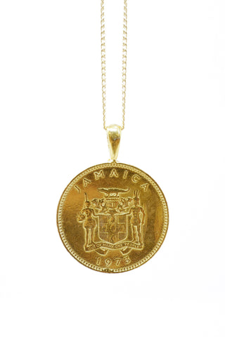 THE QUEEN of Sheba Bar Coin Necklace