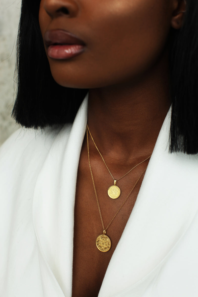 THE DOUBLE Up Coin Necklace Stack I