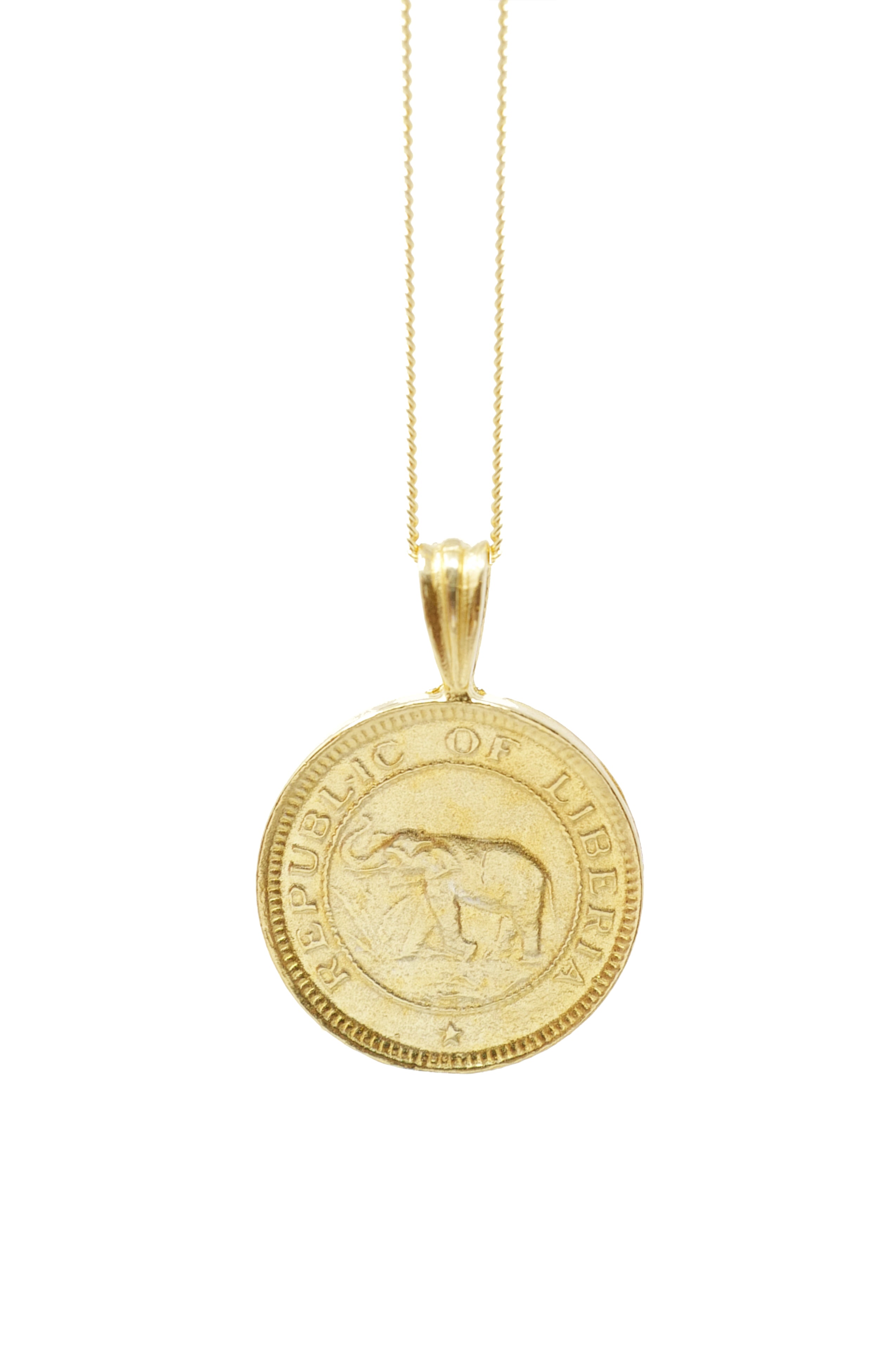 THE LIBERIA Coin Necklace – omiwoods