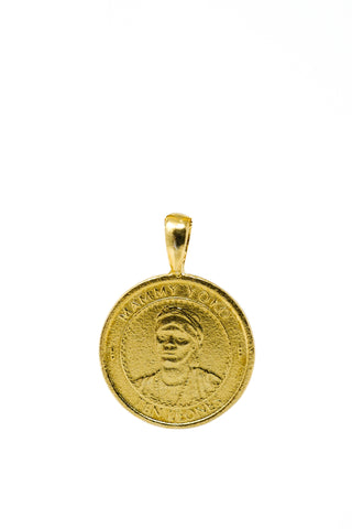 THE QUEEN of Sheba Bar Coin Pendant
