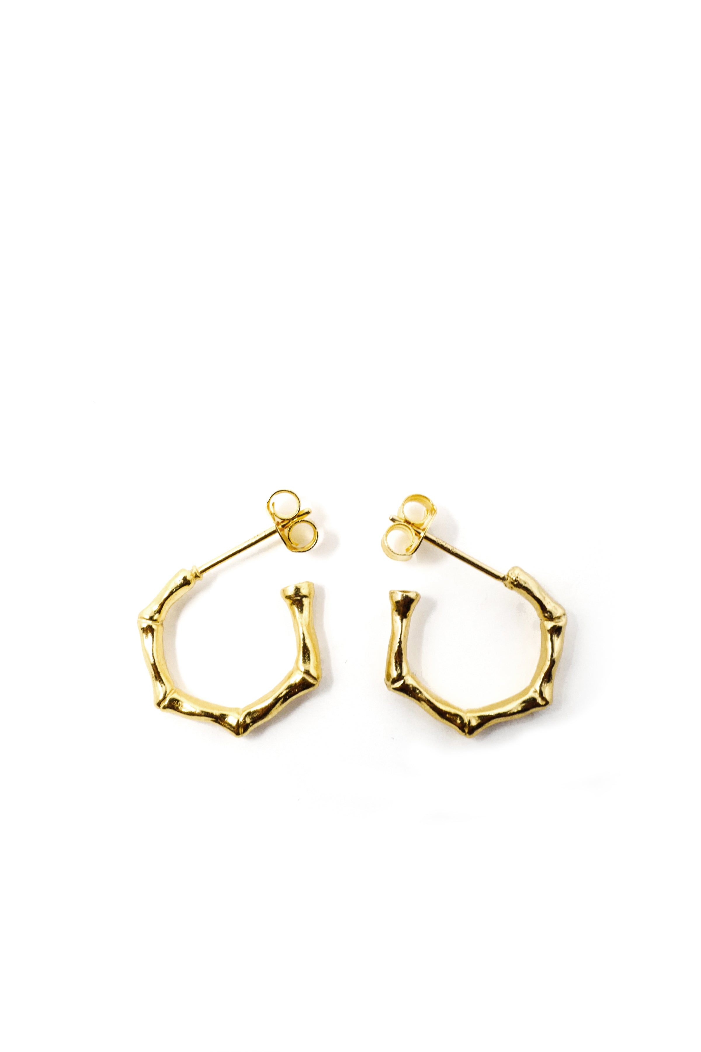 Buy Chunky Gold Hoops Heart Bamboo Earrings Valentines Gift Online in India   Etsy